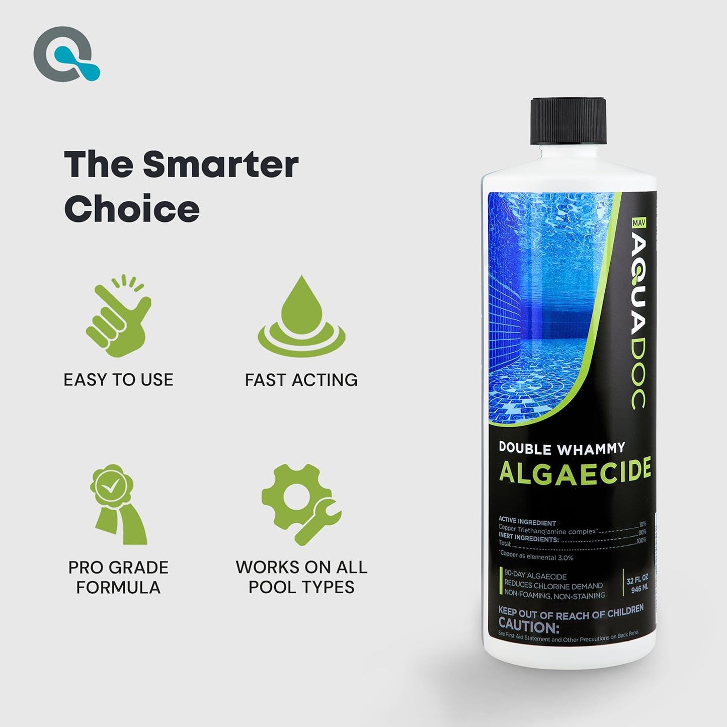 Copper Pool Algaecide for Swimming Pool - 90 Day
