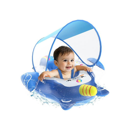 EagleStone Baby Float with Canopy, Infant Pool Float for Pool Game